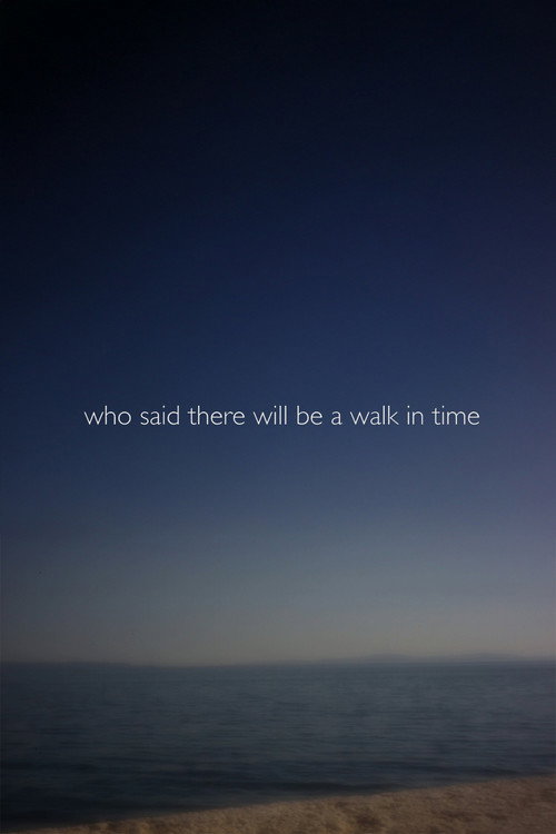Movie poster for Who Said There Will Be a Walk in Time (2020)