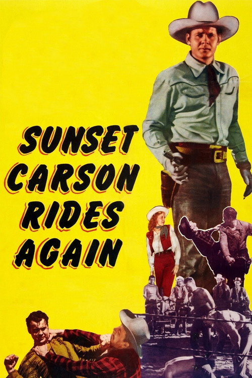 Movie poster for Sunset Carson Rides Again (1948)