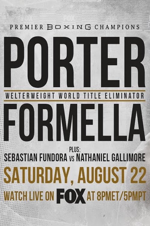 Movie poster for Shawn Porter vs. Sebastian Formella (2020)