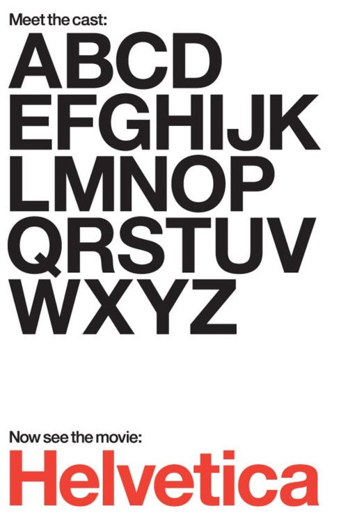 Movie poster for Helvetica (2007)