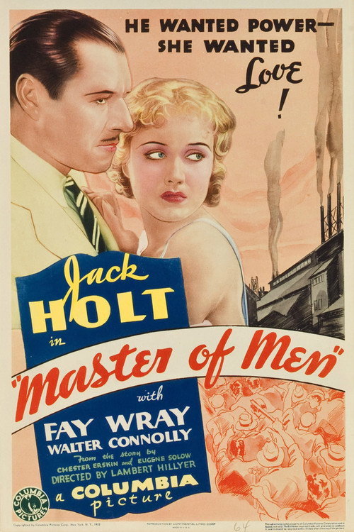 Movie poster for Master of Men (1933)