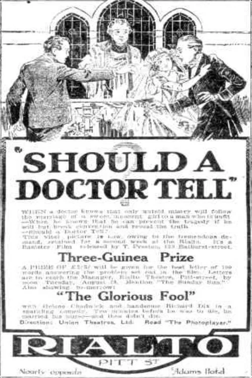 Movie poster for Should a Doctor Tell? (1923)