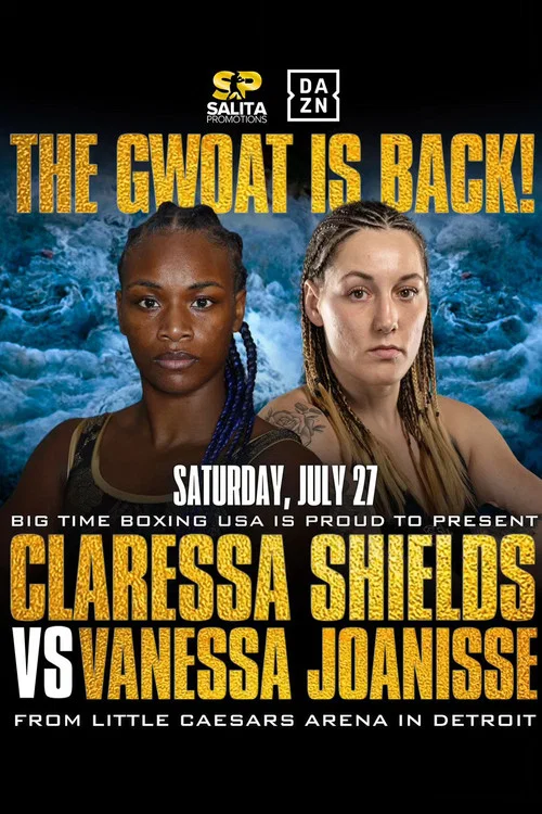 Movie poster for Claressa Shields vs. Vanessa Joanisse (2024)