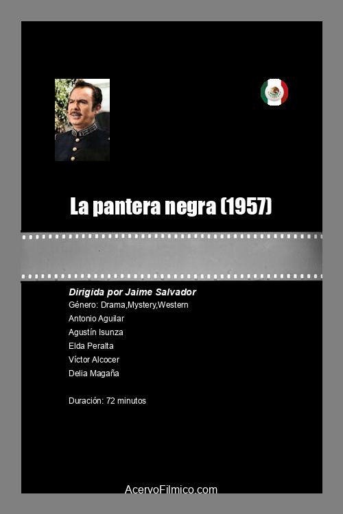 Movie poster for La pantera negra (1957)