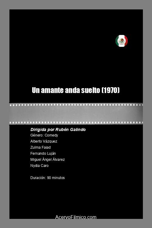 Movie poster for Un amante anda suelto (1970)