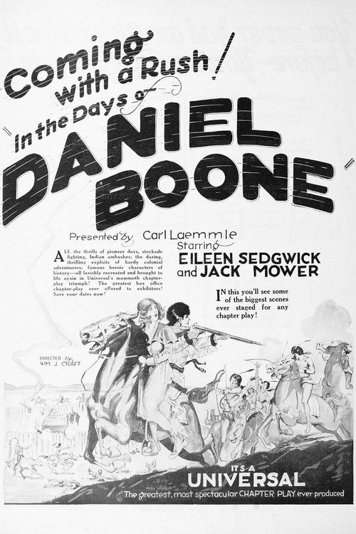 Movie poster for In the Days of Daniel Boone (1923)