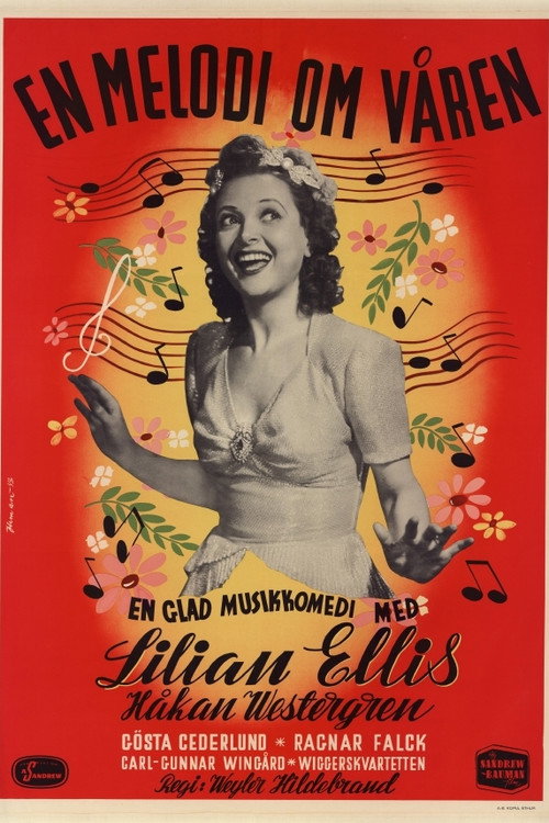 Movie poster for En melodi om våren (1943)