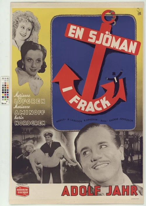 Movie poster for En sjöman i frack (1942)