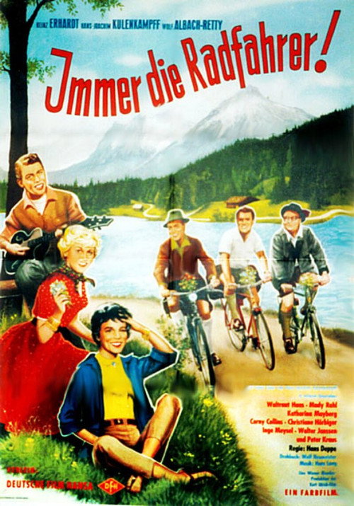 Movie poster for Immer die Radfahrer (1958)