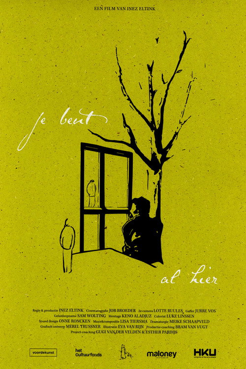 Movie poster for Je Bent Al Hier (2024)