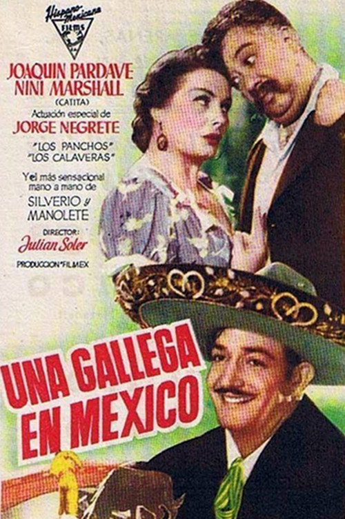 Movie poster for Una gallega en México (1949)