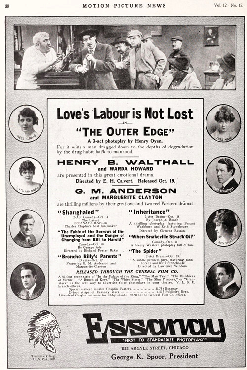 Movie poster for The Outer Edge (1915)