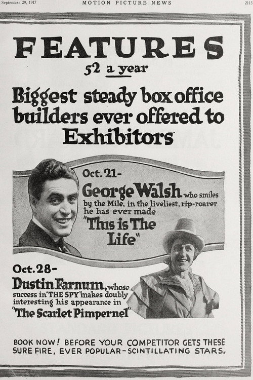 Movie poster for This Is the Life (1917)