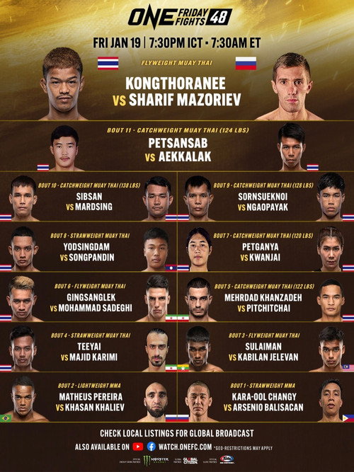 Movie poster for ONE Friday Fights 48: Kongthoranee vs. Mazoriev (2024)