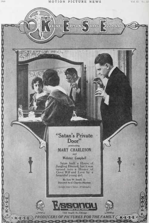 Movie poster for Satan's Private Door (1917)