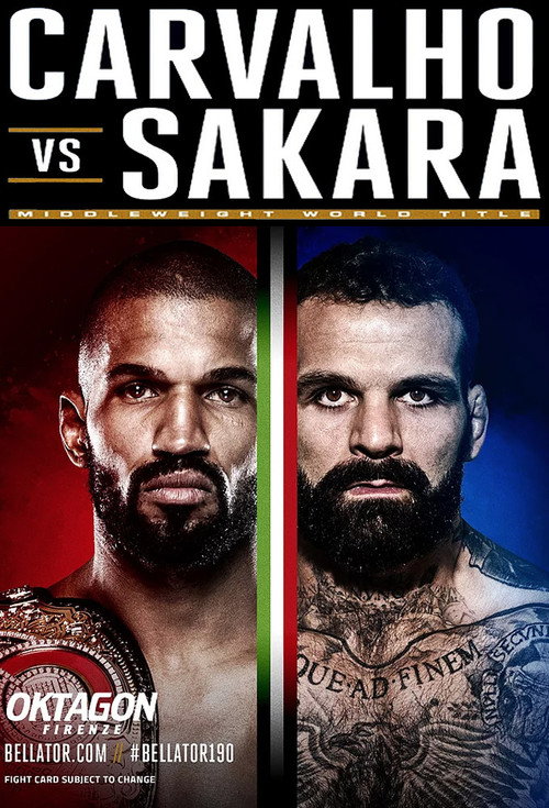 Movie poster for Bellator 190: Carvalho vs. Sakara (2017)