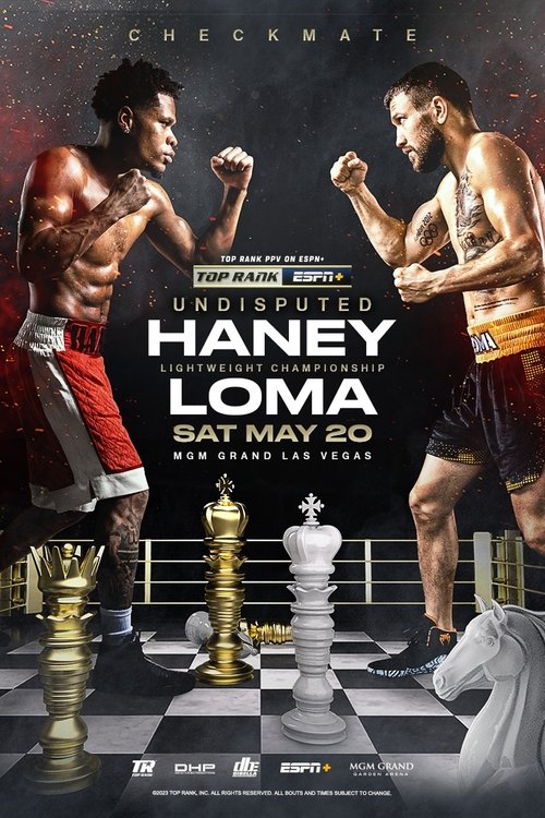 Movie poster for Devin Haney vs. Vasyl Lomachenko (2023)