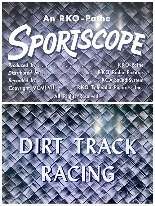 Movie poster for Dirt Track Racing (1957)