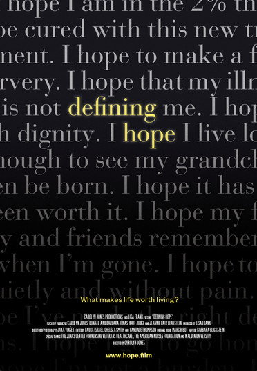 Movie poster for Defining Hope (2017)