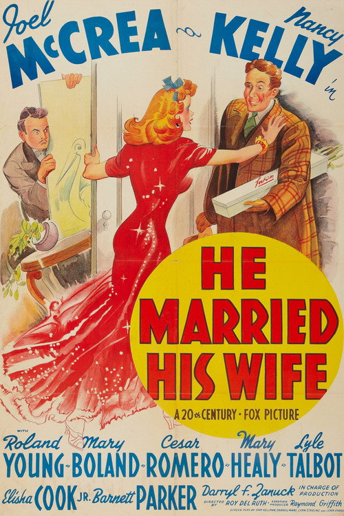 Movie poster for He Married His Wife (1940)