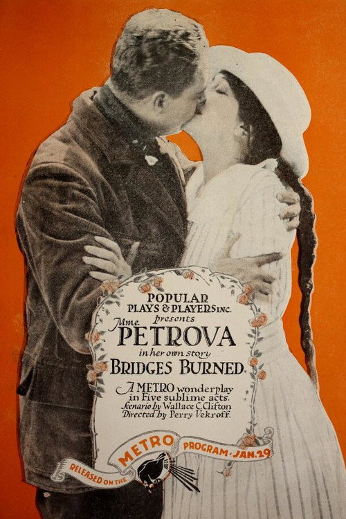 Movie poster for Bridges Burned (1917)