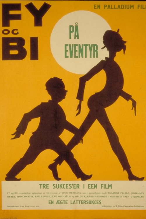 Movie poster for Fy og Bi på eventyr (1955)