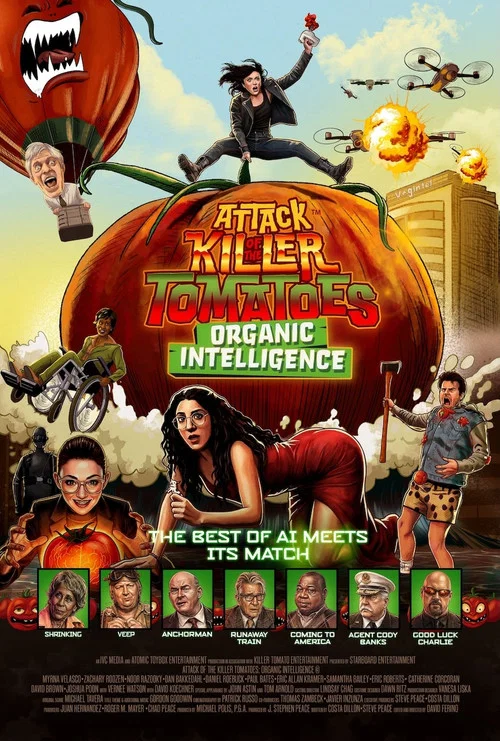 Movie poster for Attack of the Killer Tomatoes: Organic Intelligence (2026)