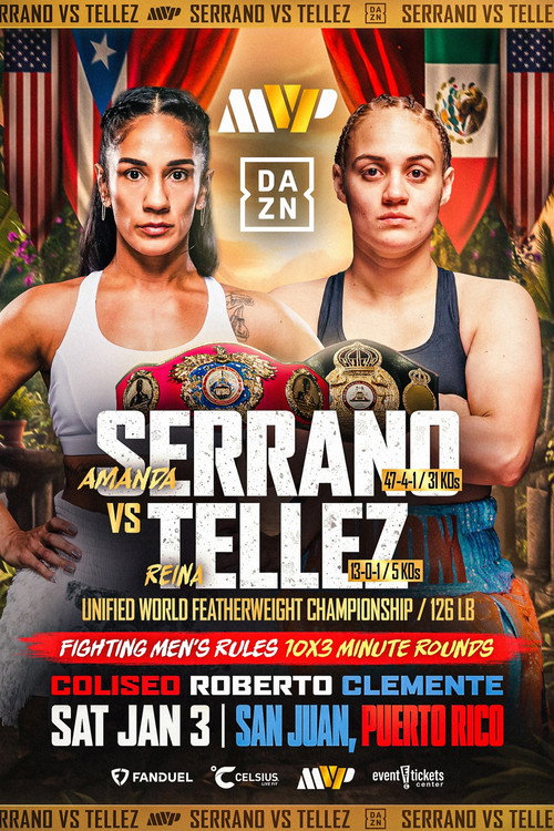 Movie poster for Amanda Serrano vs. Reina Tellez (2026)