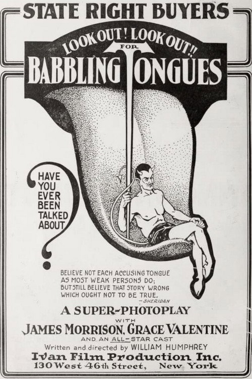 Movie poster for Babbling Tongues (1917)