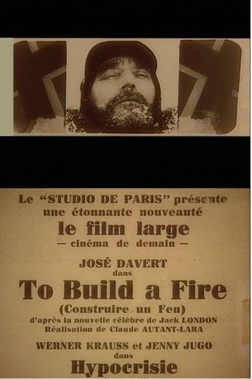 Movie poster for To Build a Fire (1928)