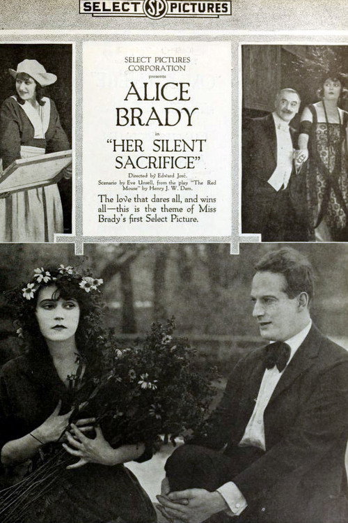 Movie poster for Her Silent Sacrifice (1917)