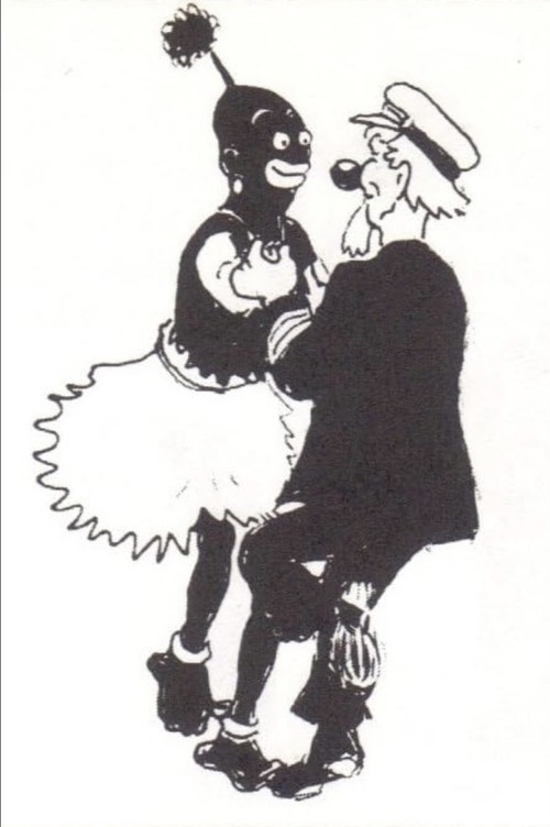 Movie poster for Captain Grogg and Kalle at an African ball (1917)