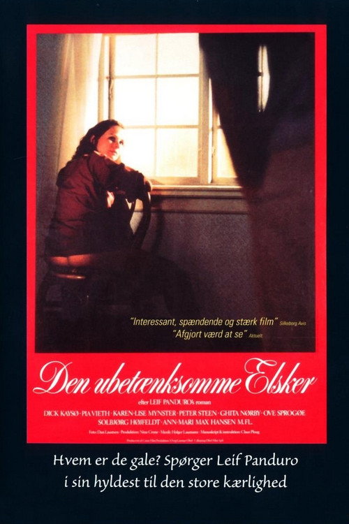 Movie poster for Den ubetænksomme elsker (1982)
