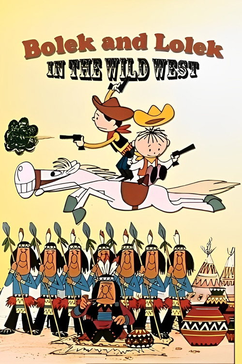 Movie poster for Bolek and Lolek in the Wild West (1986)