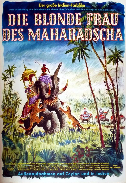 Movie poster for Die blonde Frau des Maharadscha (1962)