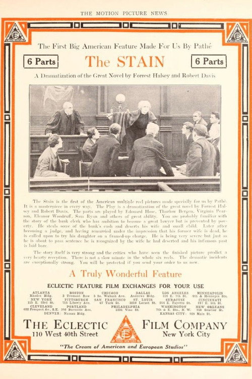 Movie poster for The Stain (1914)