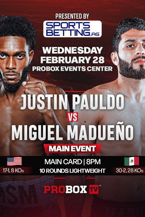 Movie poster for Justin Pauldo vs. Miguel Madueno (2024)