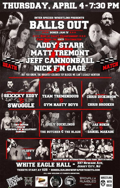 Movie poster for ISW Boner Jam IV: Balls Out (2019)