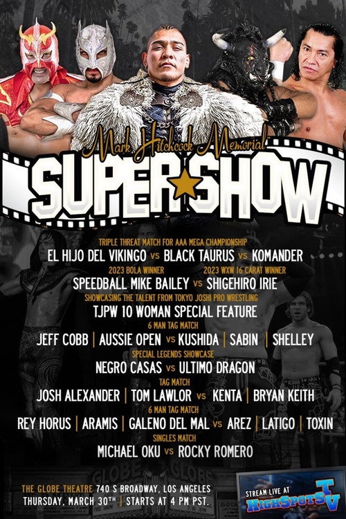Movie poster for Mark Hitchcock Memorial Wrestlecon Supershow 2023 (2023)