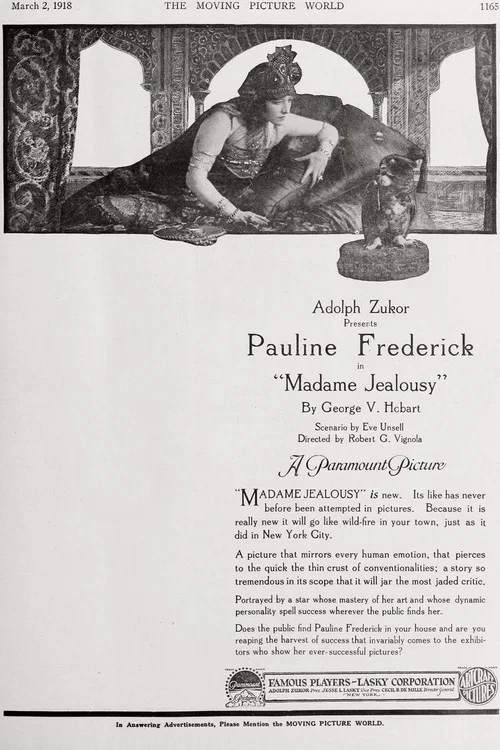 Movie poster for Madame Jealousy (1918)