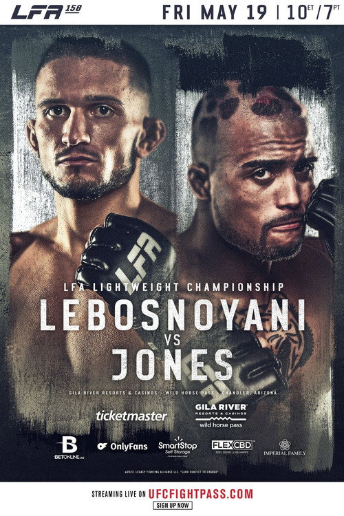 Movie poster for LFA 158: Jones vs. Lebosnoyani (2023)