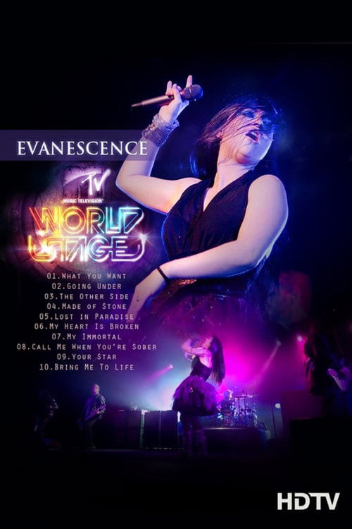 Movie poster for Evanescence: MTV World Stage (2012)