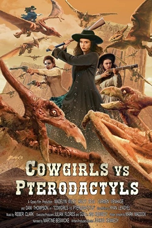 Movie poster for Cowgirls vs. Pterodactyls (2021)