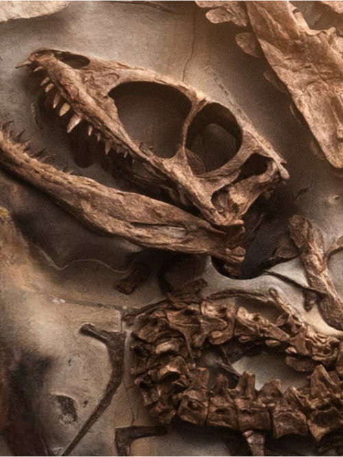 Movie poster for UN DINOSAURE INCONNU TROUVÉ EN FRANCE (2024)