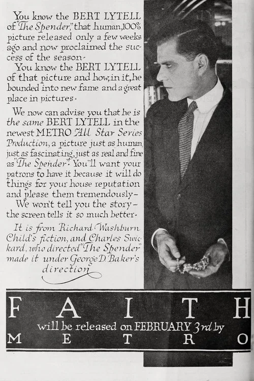 Movie poster for Faith (1919)