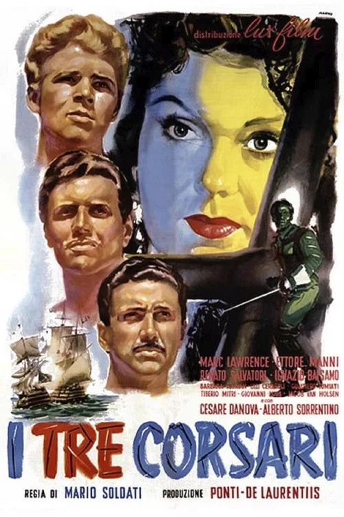Movie poster for I tre corsari (1952)