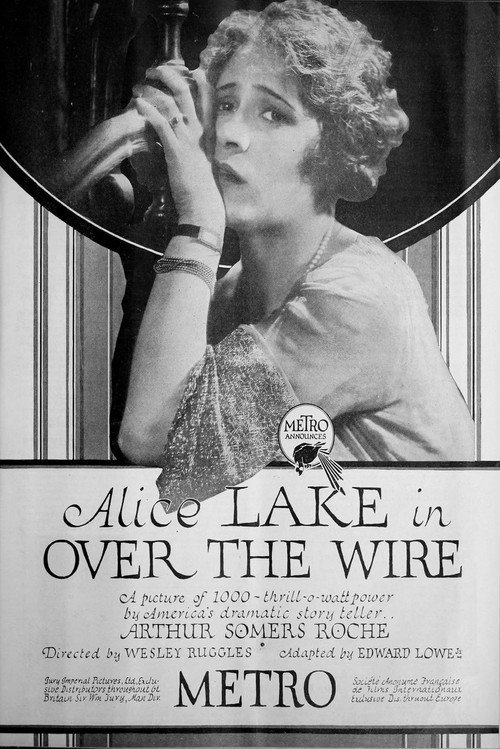 Movie poster for Over the Wire (1921)