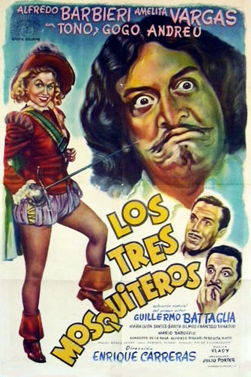 Movie poster for Los tres mosquiteros (1953)