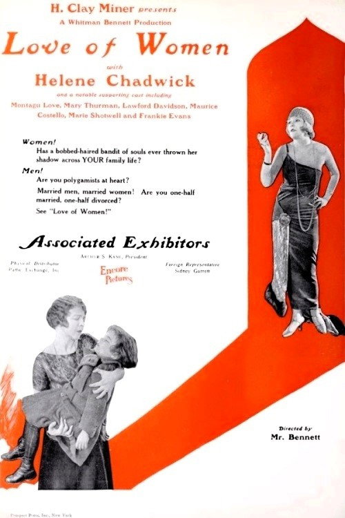 Movie poster for Love of Women (1924)