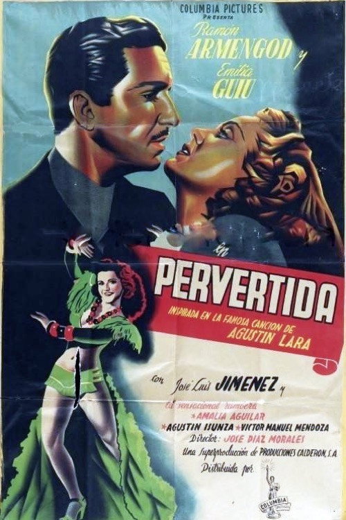 Movie poster for Pervertida (1946)
